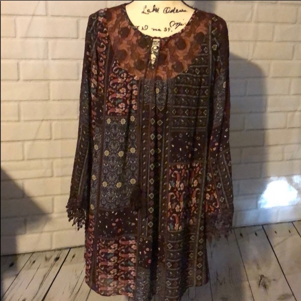 Altar’d State boho dress size small EUC